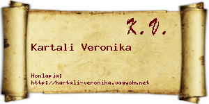 Kartali Veronika névjegykártya